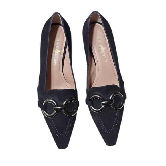 Elegant Black Heels with Metal Detail